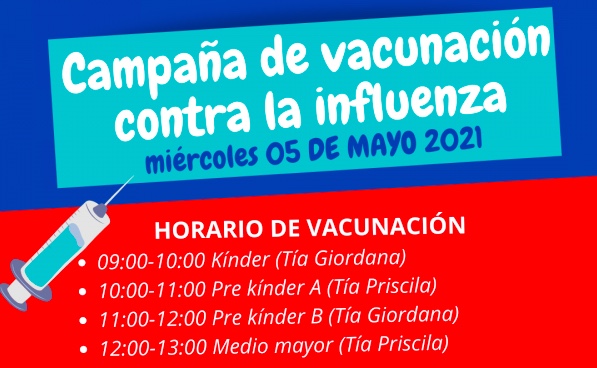 Campaña de vacunación contra la Influenza 2021